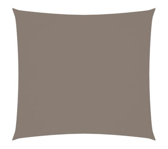 Voile D'ombrage Tissu Oxford Carré 2,5x2,5 M Taupe