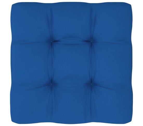 Coussin De Palette Bleu Royal 50x50x10 Cm Tissu