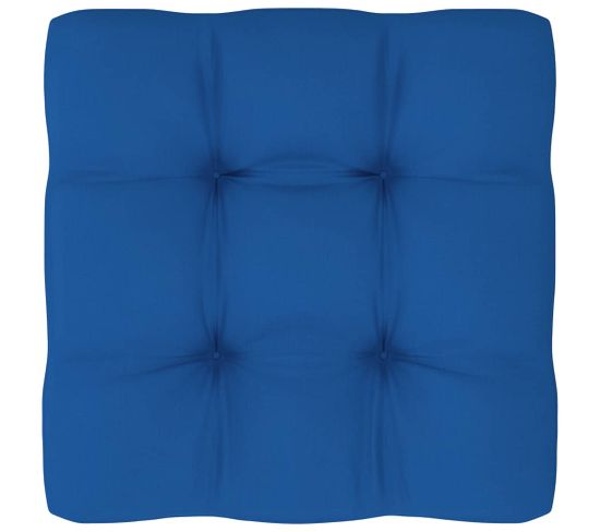 Coussin De Palette Bleu Royal 60x60x10 Cm Tissu