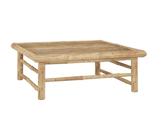 Table basse De Jardin 65x65x30 Cm Bambou