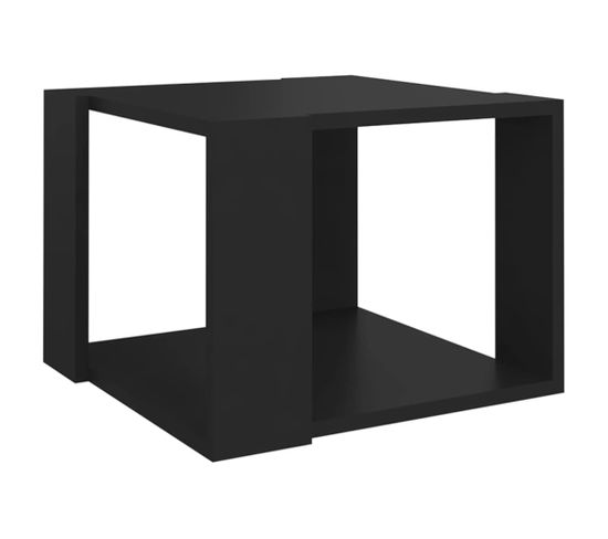 Table Basse Noir 40x40x30 Cm Bois D'ingénierie