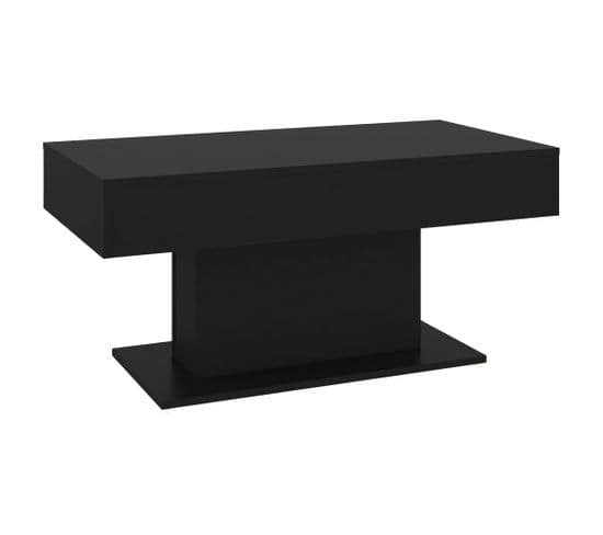 Table Basse Noir 96x50x45 Cm Aggloméré