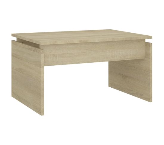 Table Basse Chêne Sonoma 68x50x38 Cm Aggloméré