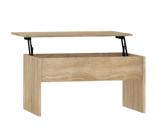 Table Basse Chêne Sonoma 80x50,5x41,5 Cm Bois D'ingénierie