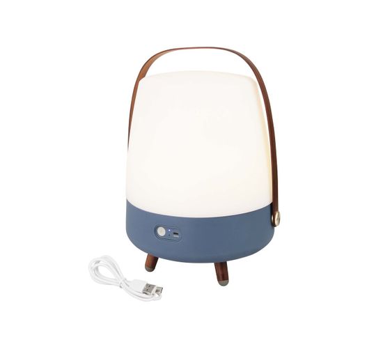 Lampe Haut-parleur - Portable Et Sans Fil - Connexion Bluetooth Et Son Haute Fidélité, Couleur Bleu