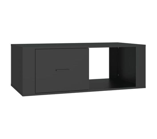 Table Basse Noir 100x50,5x35 Cm Bois D'ingénierie