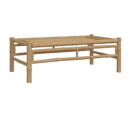 Table Basse De Jardin 100x55x33 Cm Bambou