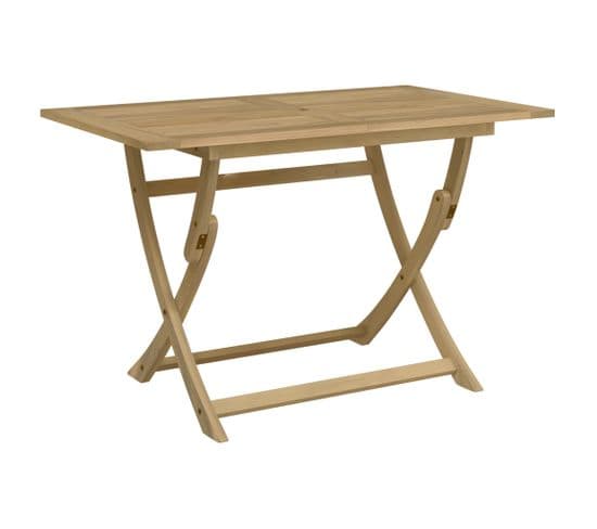 Table Pliable De Jardin 120x70x75 Cm Bois D'acacia Solide