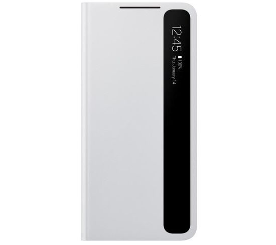 Coque Smart Clear View Cover S21 Plus Gris Clair