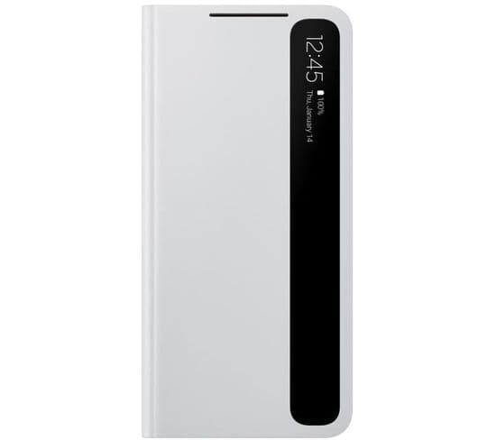 Coque Smart Clear View Cover S21 Gris Clair