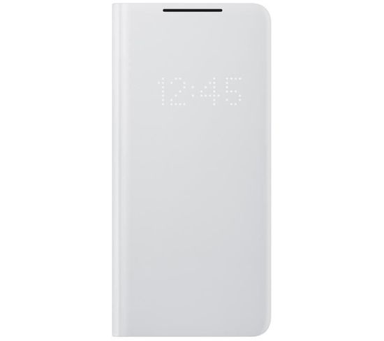 Coque Smart LED View Cover S21 Ultra Gris Clair