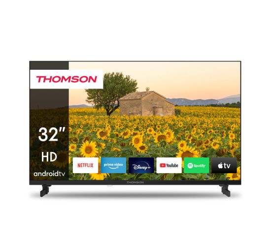 TV 32 Pouces (81cm) Hd 12v Téléviseur - Smart Android TV Camping
