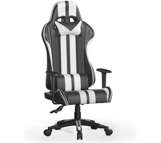 Chaise d'ordinateur de bureau ergonomique à dossier haut Chaise de jeu vidéo ergonomique