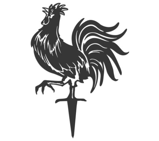 Oiseau Sur Pique Coq Gaulois Emblème De La France