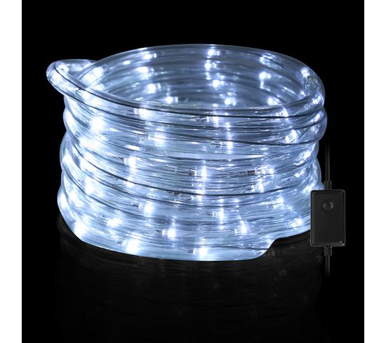 Tube Lumineux LED Multicolore Extérieur Étanche Chaîne Lumineuse Lampe Décor 40m Blanc Froid