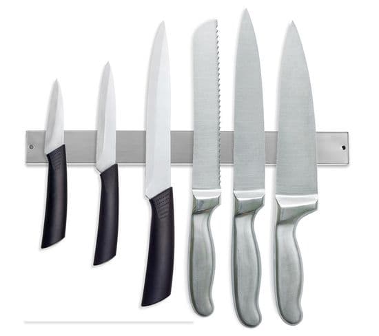 Porte-couteau 40cm Bande Magnétique 304 Bande De Couteau Magnétique En Acier Inoxydable Cuisines
