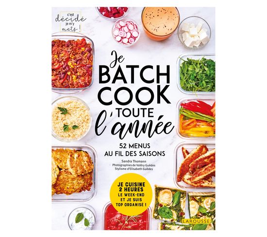 Livre de cuisine HACHETTE Batch cook toute l'année