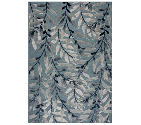 Tapis De Salon Milow En Polypropylène - Bleu - 120x170 Cm