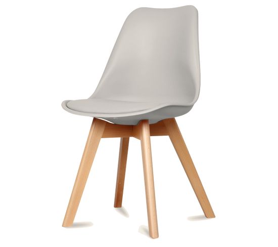 Chaise Design Scandinave - Taupe