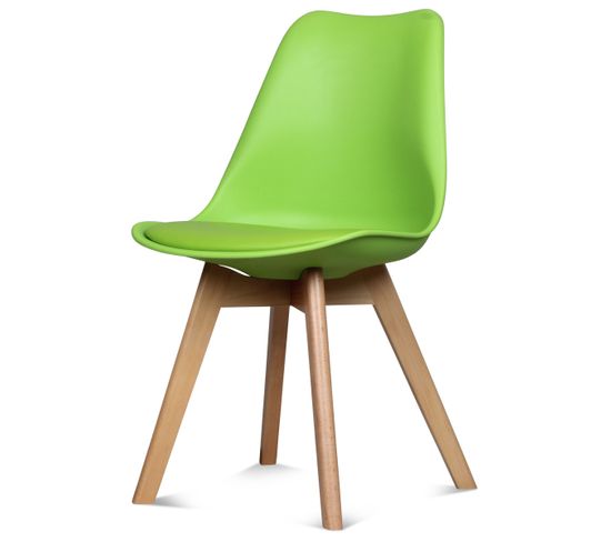Chaise Design Scandinave - Verte
