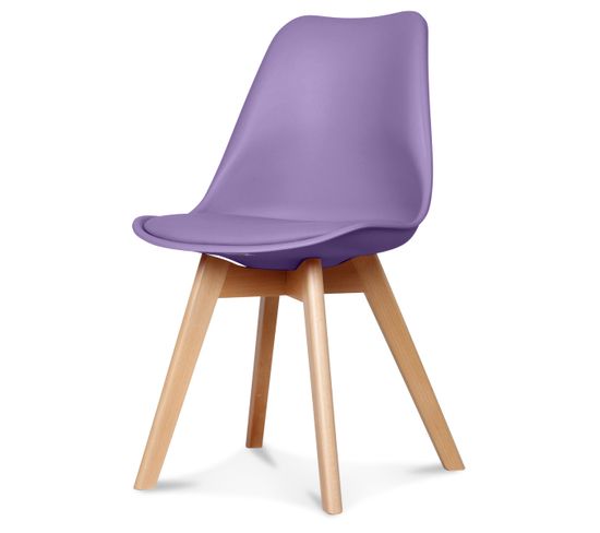Chaise Design Scandinave - Lilas