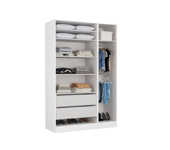 Armoire dressing blanc EXTENSO L.150 compo 2