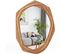 Miroir Mural Rustique Avec Cadre En Bois, Miroir Décoratif De Style Vintage, 66 X 89,5 Cm, Naturel