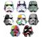 Stickers Repositionnables Star Wars Casques De Stormtrooper 21,9cm X 92,7cm