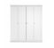 L' Armoire Venedig Blanc 4 Portes En Panneaux De Particules 181x60x201 Cm