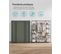 Armoire De Rangement En Tissu, Penderie Avec Housse, Placard, 45 X 150 X 175 Cm, Vert Olive