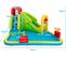 Aire De Jeux Gonflable Grande Avec Toboggan Aquatique De Piscine 400x335x230 Cm Avec Souffleur 680w