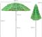 Parasol Inclinable De Paille 1,75m--protection Solaire Upf 30+,inclinable Sur 30°/style Hawaïen Vert