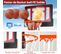 Panier De Basketball Sur Pieds Avec Hauteur Réglable 90-210 Cm, Support De Basket Portable
