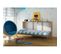 Armoire Lit Escamotable Horizontal 90x200 Cm Sonoma Bleu Lit Rabattable Lit Mural Roddy