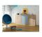 Armoire Lit Escamotable Horizontal 90x200 Cm Sonoma Bleu Lit Rabattable Lit Mural Roddy
