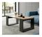 Table Basse 120x55cm Woody Couleur  Wotan Design Moderne De Haute Qualité