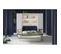 Armoire Lit Escamotable +2 Placards Tiroir Vertical 90x200 Cm Blanc Mat Lit Mural"consus"