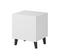 Lot De 2 Tables De Nuit Design Cube Blanc Mat Gustave