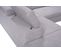 Canapé d'angle convertible  gauche PHOENIX tissu Alfa gris clair