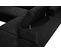 Canapé d'angle convertible droit  PHOENIX tissu Alfa noir