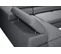Canapé d'angle convertible gauche PHOENIX tissu chiné Monet gris