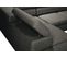 Canapé d'angle convertible  gauche PHOENIX tissu chiné Monet brun
