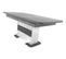 Table  L180/220 + allonge VERTIGO blanc/chêne gris