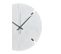 Horloge effet marbre Ø 35 cm URIAH Blanc