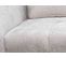Canapé d'angle méridienne à droite GIOVANNI tissu gris clair