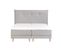 BOXSPRING relax lit complet GALWAY gris clair 160x200 cm/2x80x200 cm