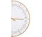 Horloge Ø 60 cm FRANCES Blanc et doré