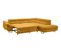 Canapé d'angle convertible OCTAVE tissu Curio jaune droit