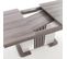 Table rectangulaire 1 allonge PESARO Imitation chêne/gris