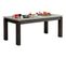 Table L.180 cm +  allonge BAXTER imitation chêne/ gris